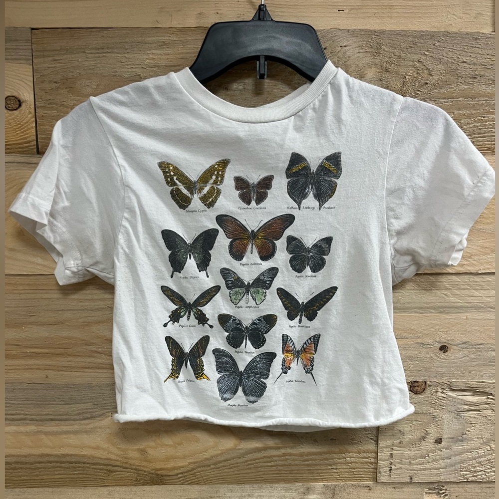 Butterfly crop top